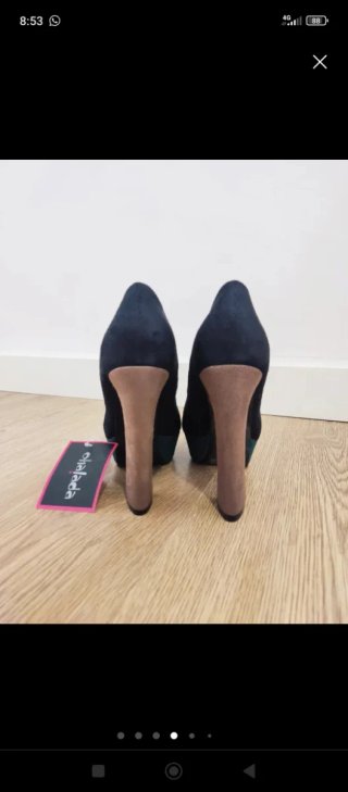Zapatos N°35 tacón con plataforma. OFERTAAAAAAAAA