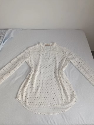 Blusa blanca con estampado