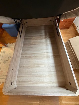 Canapé abatible madera y tela