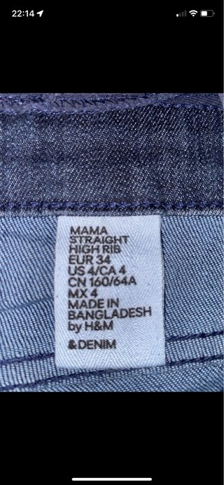 Pantalón premamá H&M azul