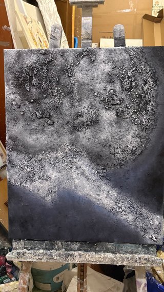 Cuadro abstracto luna 73x60 cm