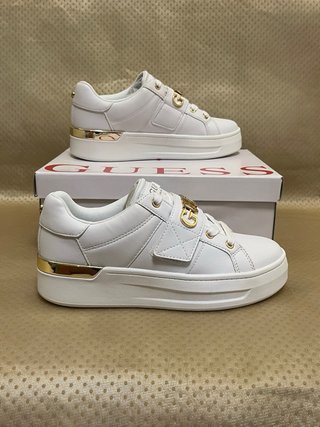 Scarpe Guess bianche oro taglia 36