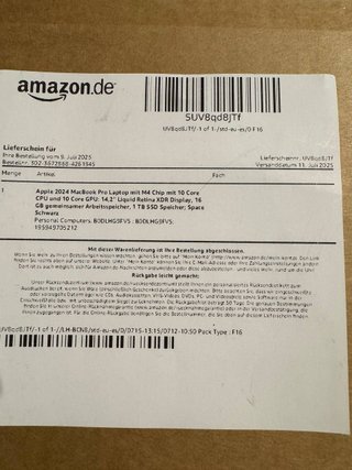 MacBook Pro 14 M4 16GB 1TB averiado