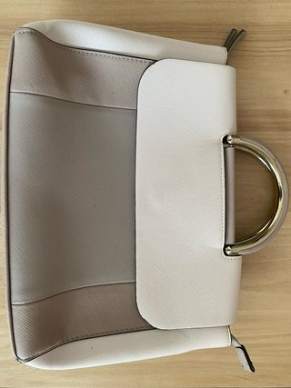 Bolso Parfois Beige y Blanco
