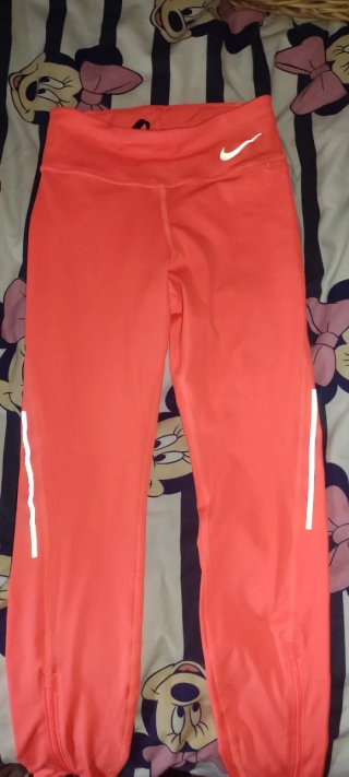 Mallas Nike Naranja Reflectantes Cremallera Tobill