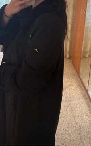 Abrigo reversible negro calentito