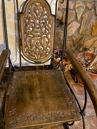 Mecedora de Madera y Metal