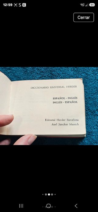 Diccionario Universal Inglés Herder - Años 70/80
