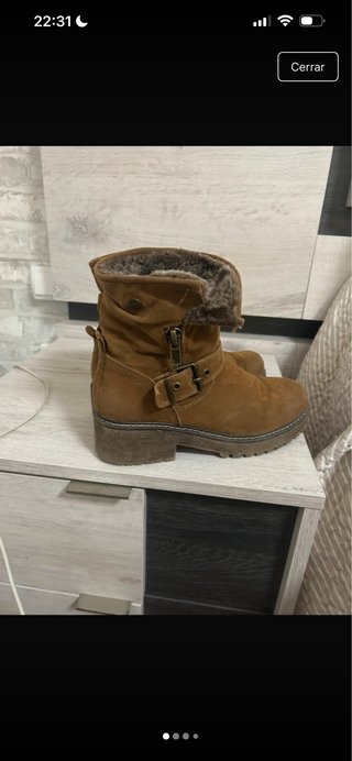 Botas marrones con pelo