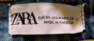 Pantalón vaquero Zara mujer azul claro