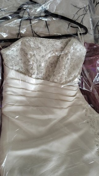 Vestido de Novia Alba Moda T.34 + Velo de Regalo