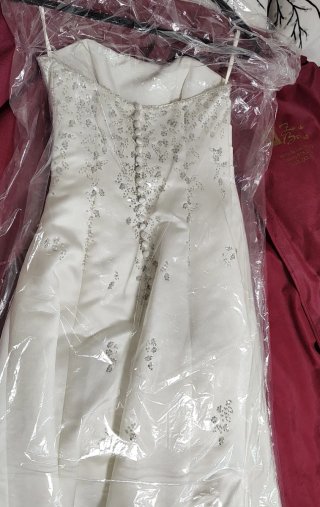 Vestido de Novia Alba Moda T.34 + Velo de Regalo