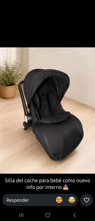Silla de Coche para Bebé Negra