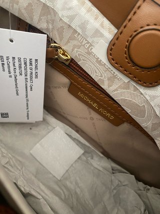Bolso Michael Kors Marrón y Dorado