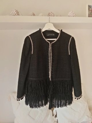 Blazer Zara Flecos Talla M