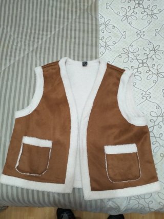 Chaleco con borreguito de Shein, Talla L