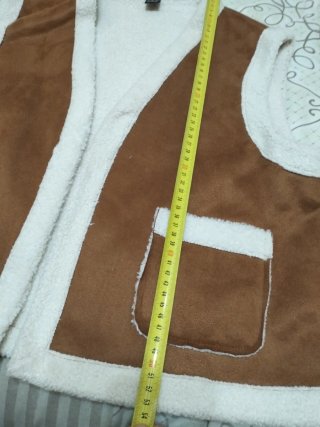 Chaleco con borreguito de Shein, Talla L