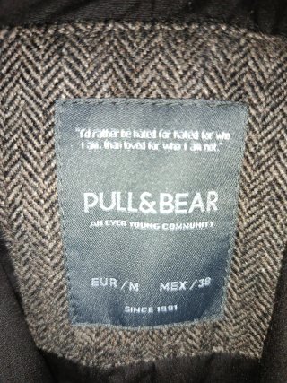 Americana Pull & Bear Gris Talla M