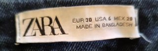Pantalón vaquero Zara mujer azul oscuro