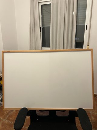 Pizarra Blanca con Marco de Madera