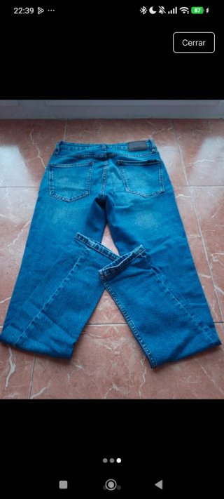 Pantalón vaquero Pulan Bear azul