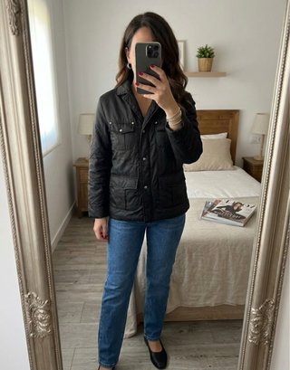 Chaqueta acolchada negra Talla L