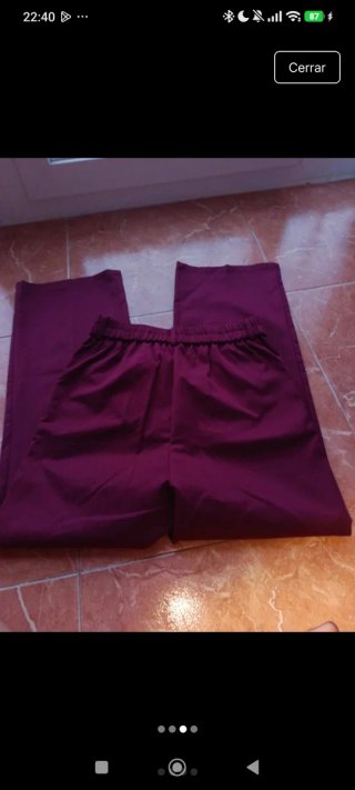 Pantalón largo mujer morado