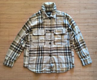 Sobrecamisa Zara cuadros Talla S