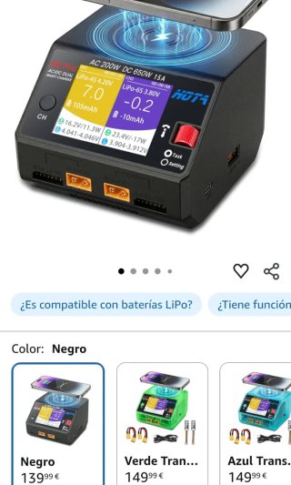 Cargador Dual HOTA D6 nuevo sin usar