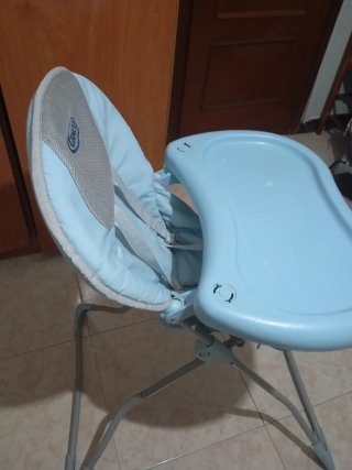 Silla de comer bebé Graco azul