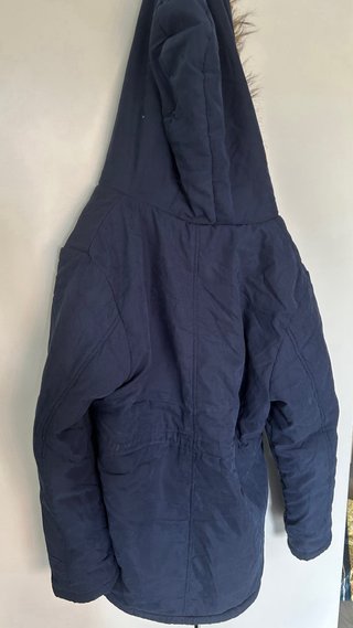 Abrigo Azul con Capucha