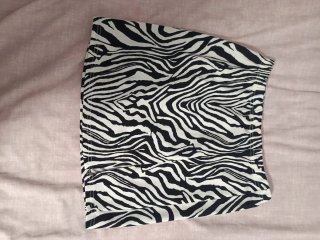 Falda Ajustada Estampado Cebra