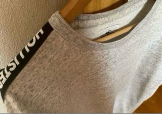 Sudadera Hollister Gris Talla L