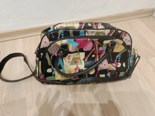 Bolsa de viaje vintage multicolor
