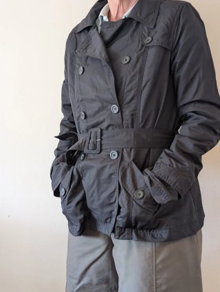 Parka de entretiempo negra