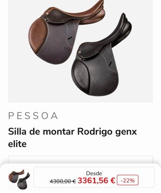 Silla de salto Rodrigo Pessoa Gen X Elite 16 pulgp