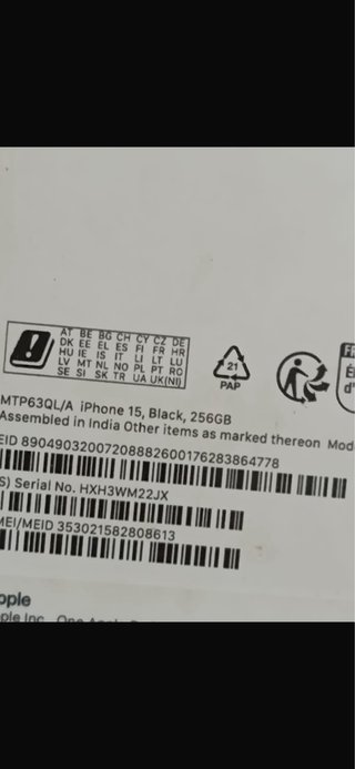 iPhone 15 256GB Titanio