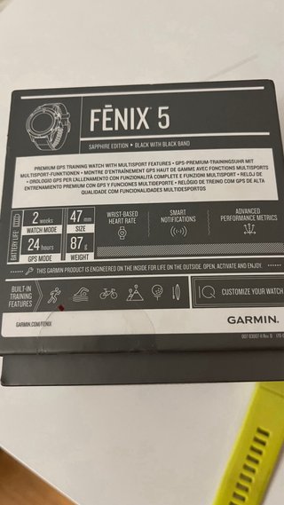 Garmin Fenix 5 sapphire