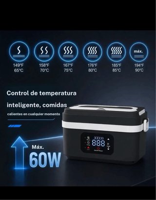 Fiambrera eléctrica portátil 1000ml
