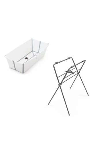 Bañera Stokke Flexi Bath plegable con patas y cuña