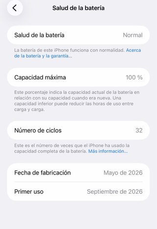 iPhone 17 Pro Max 512GB 100% Batería  (3 semanas)
