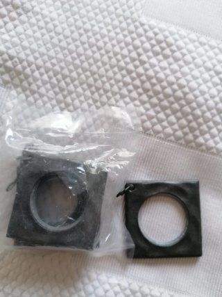 Arandelas cortina metal gris