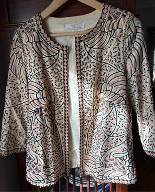Chaqueta Étnica Zara Talla M Blazer