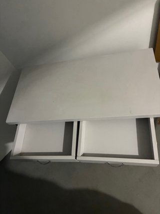 Mesa auxiliar metal y madera