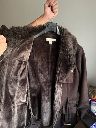 Chaquetón Sfera Marrón de Pelo Sintético