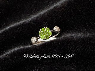 Anillos minerales plata 925 PRECIO UNIDAD