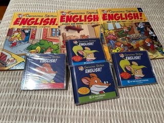 Colección de Geronimo Stilton, CD y libros 1-30