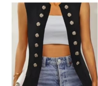 Chaleco Negro Mujer Talla L