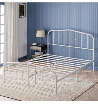 Cama 135x190 + Colchón Blanco