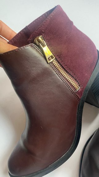 Botín burdeos talla 38